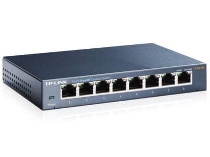 Switch Tp-link 8 Bocas Gigabit Ethernet Tl Sg108 Metálico 10/100/1000 Mbps
