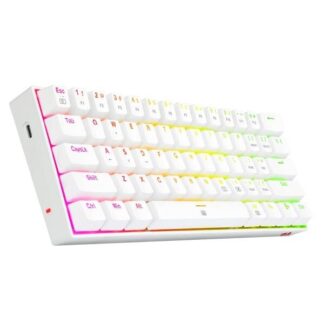 Teclado Mecanico Gamer Redragon Dragonborn K630 White Rgb 60% SWITCHES BROWN