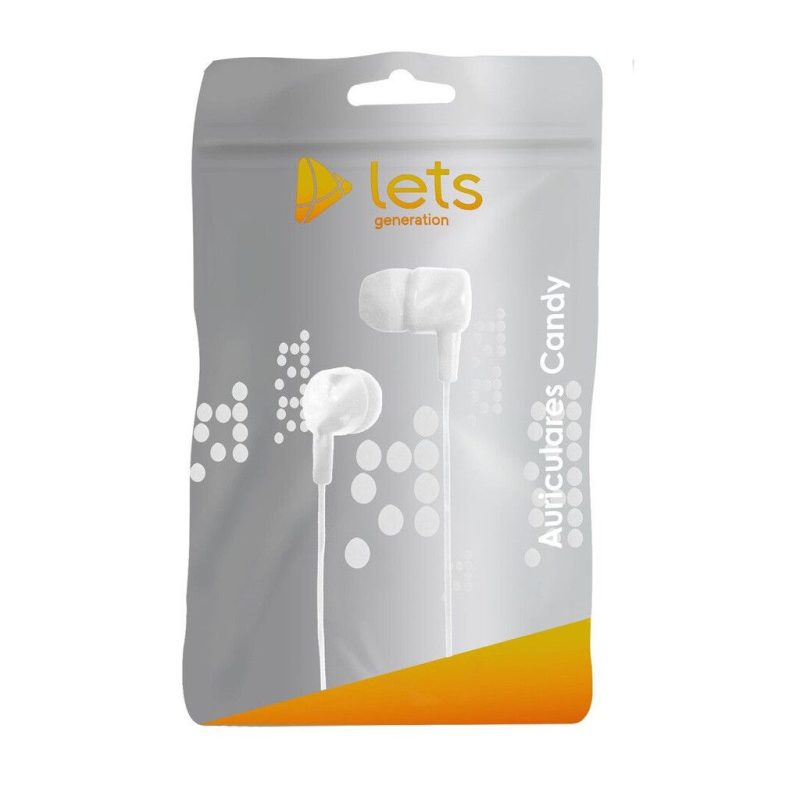 Auricular para celular LETS MOD19 Blanco/Negro mod1009 - Imagen 2