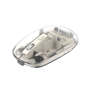 Mouse Bluetooth inalámbrico Transparente Blanco XO M12