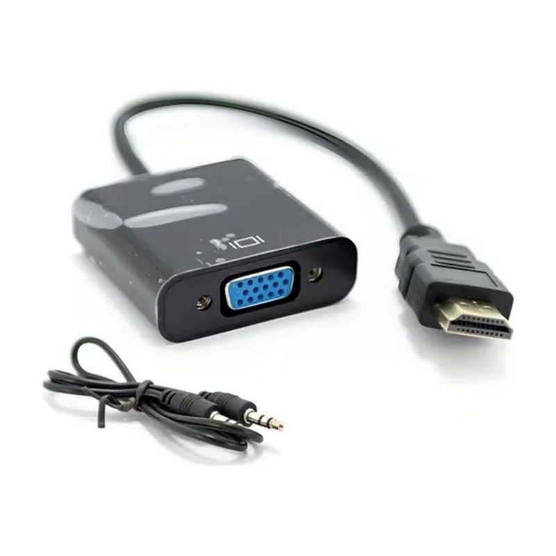 Convertidor Hdmi Vga con adaptador de audio Hdmi a Vga VHDQ68751