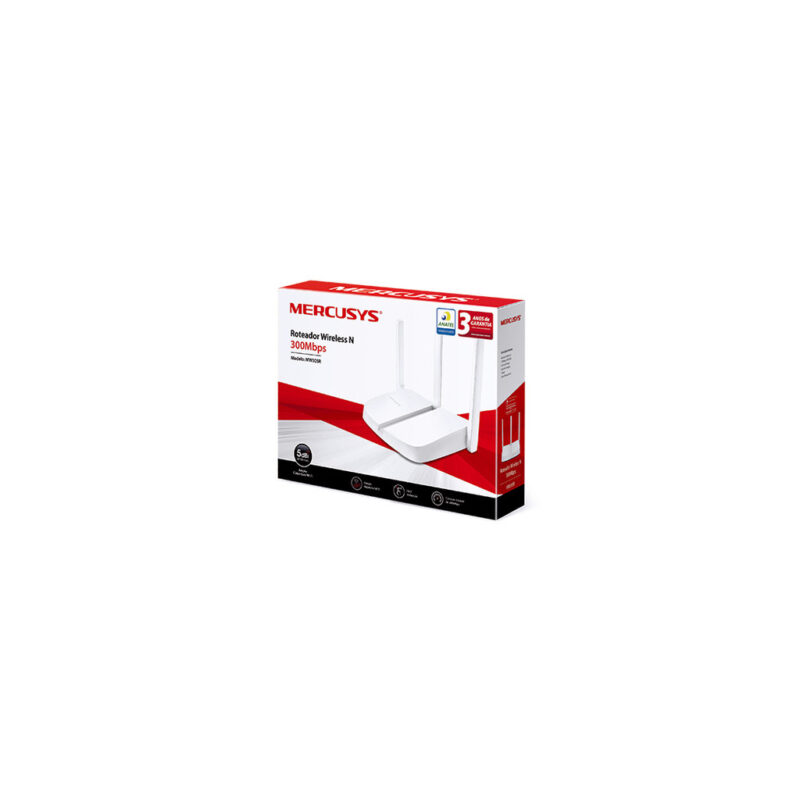 ROUTER MERCUSYS WIFI 300MBPS 3 ANTENAS 5DBI MW305R - Imagen 2