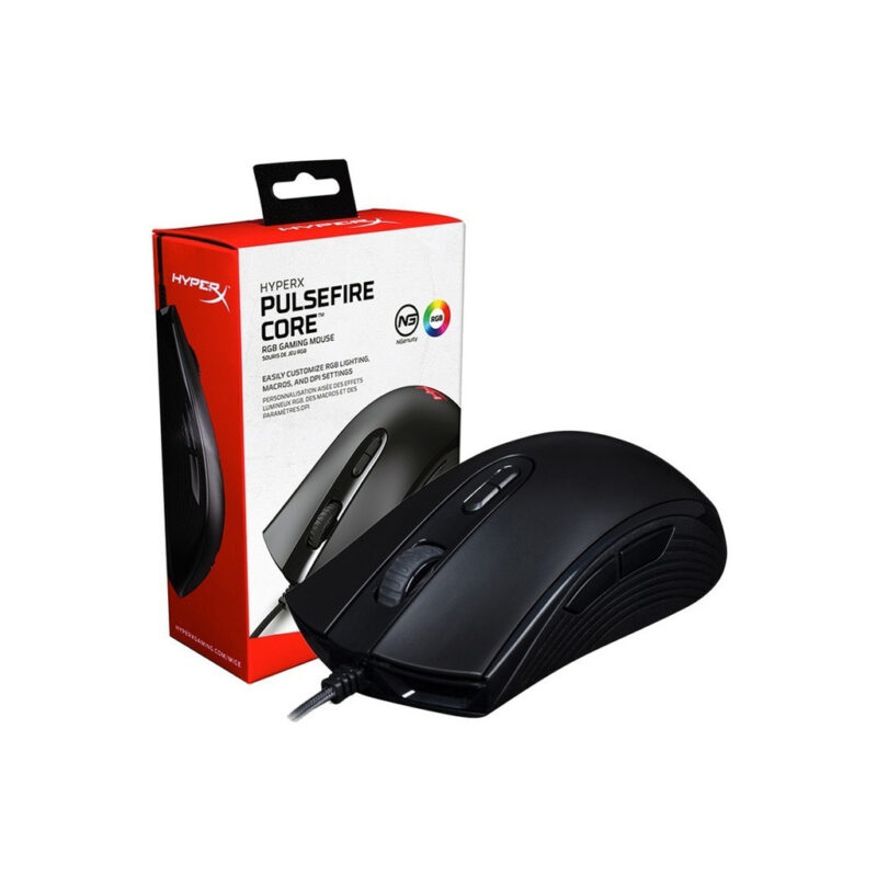 Mouse Gamer Pulsefire Core RGB HyperX Gaming Negro