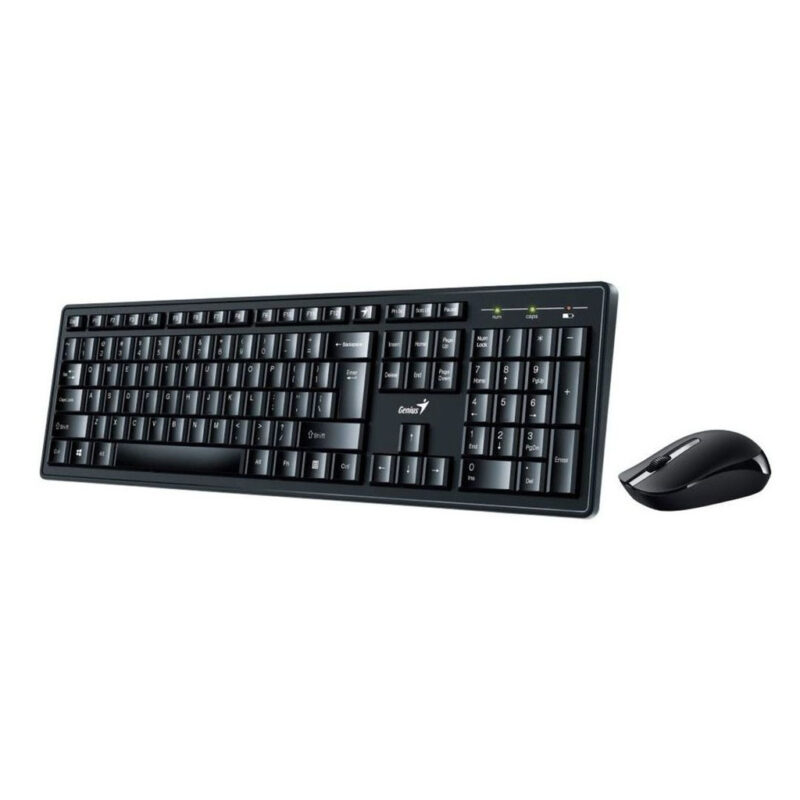 KIT combo TECLADO y MOUSE WIRELESS inalámbrico NEGRO KM-8200