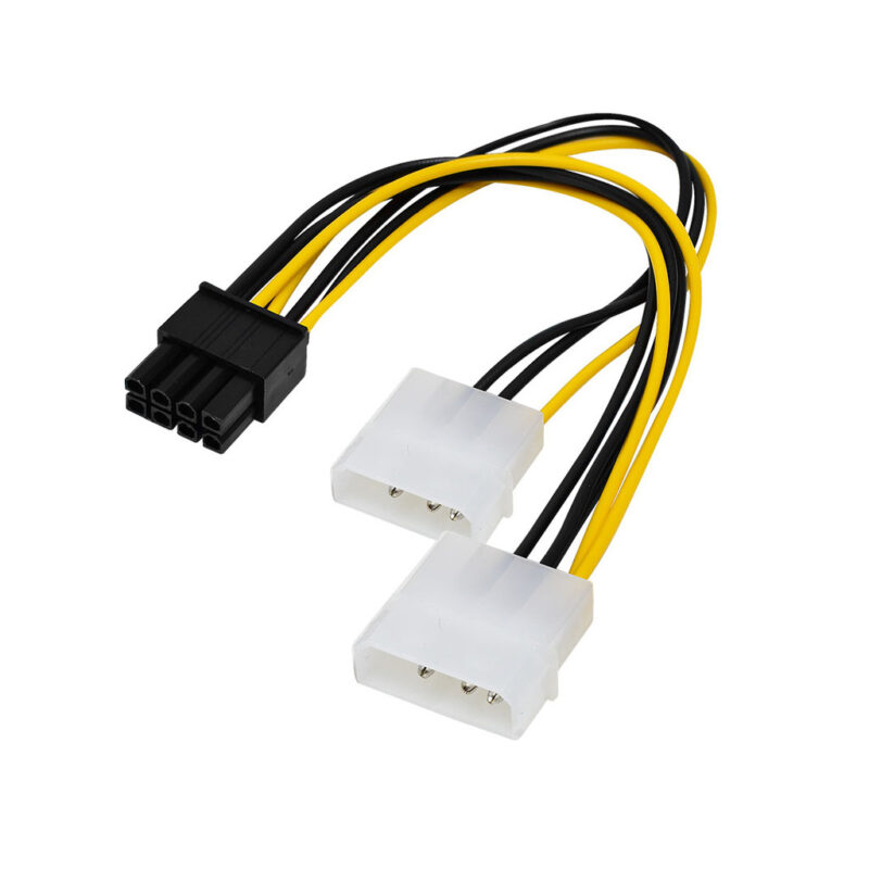 Adaptador de 8 pines a 2 molex para placas VGA  NSAD824V