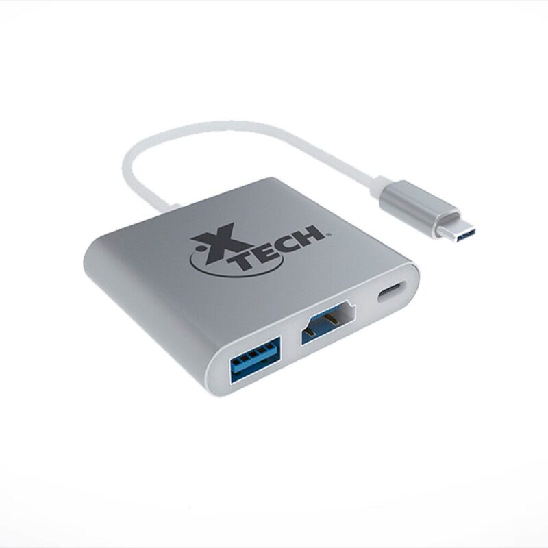 Adaptador multipuerto USB Tipo C 3-en-1 XTC-565 Xtech XTC565