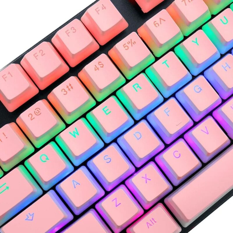 Keycaps Redragon A130 SP-Pink Scarab Rosa - Imagen 3