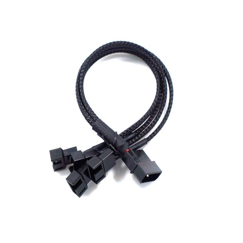 Cable de alimentacion molex 12V a 4 coolers de 4 pines
