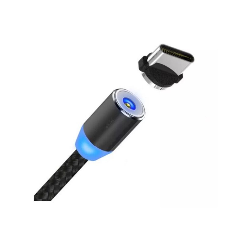 Cable USB Magnetico Tipo c 1mts 2.4amp Malibu M-g66-TC