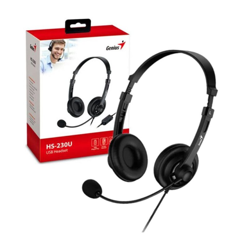 Auricular  Genius con Microfono HS-230U USB Digital - Imagen 3
