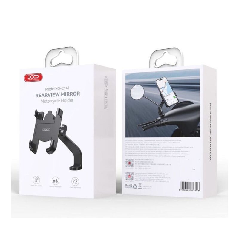 Soporte Celular Holder Moto Bicicleta Rearview Mirror XO-C141 - Imagen 4
