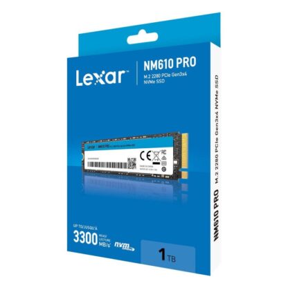 Disco Interno SSD M.2 NVME LEXAR 1TB NM610 PRO 3300mbs